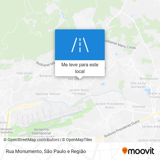 Rua Monumento mapa