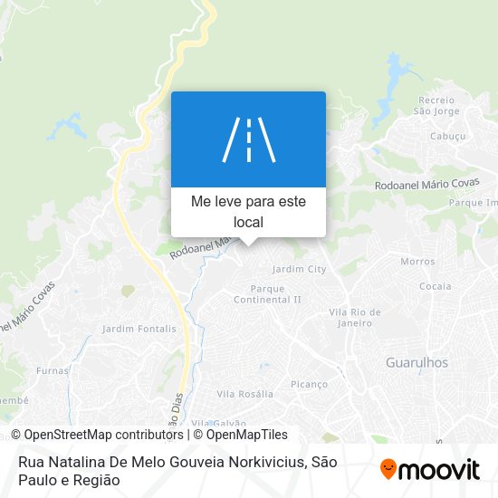 Rua Natalina De Melo Gouveia Norkivicius mapa