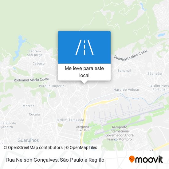 Rua Nelson Gonçalves mapa