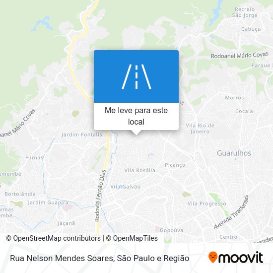 Rua Nelson Mendes Soares mapa