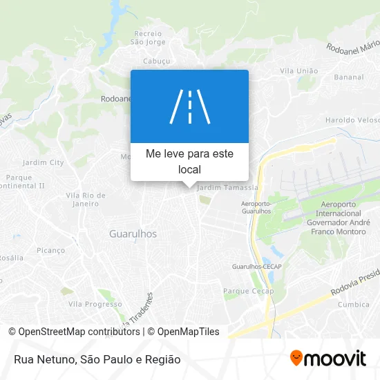 Rua Netuno mapa