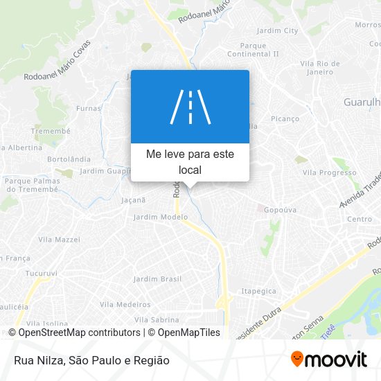Rua Nilza mapa