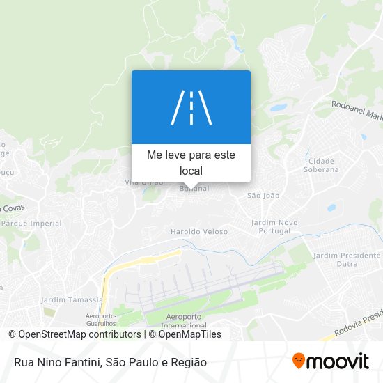 Rua Nino Fantini mapa