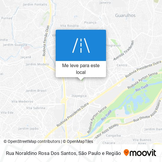 Rua Noraldino Rosa Dos Santos mapa