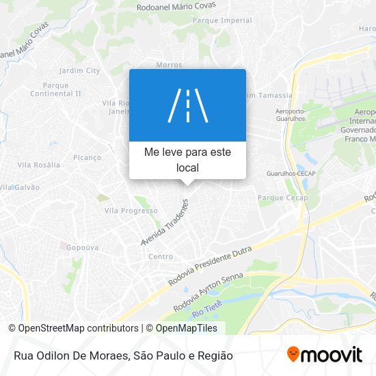 Rua Odilon De Moraes mapa
