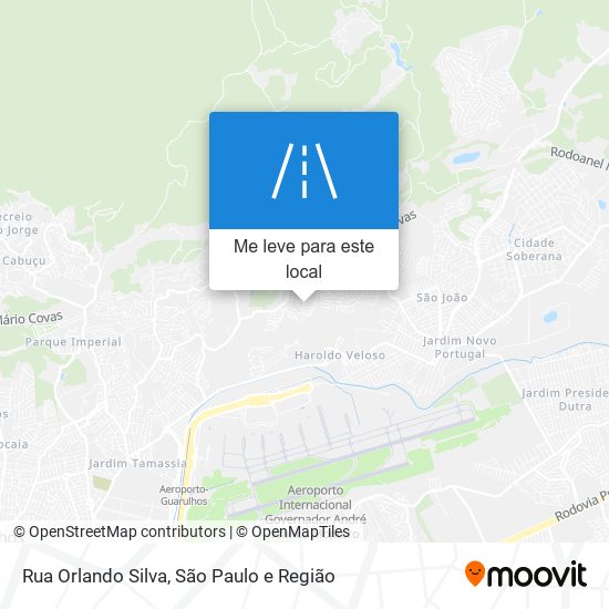 Rua Orlando Silva mapa