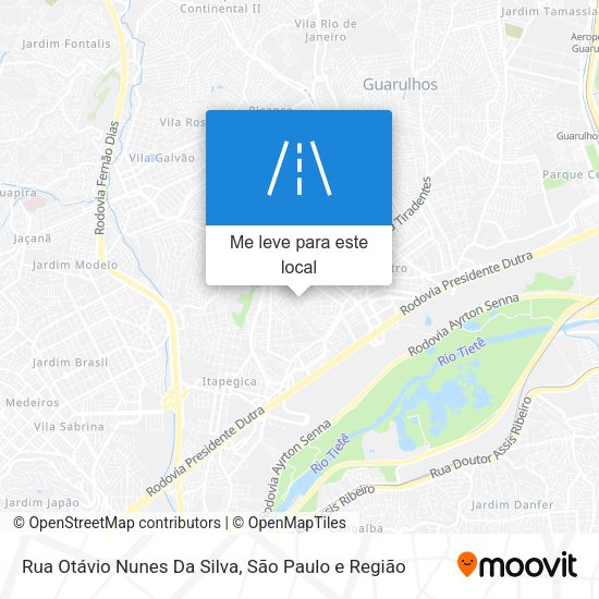 Rua Otávio Nunes Da Silva mapa
