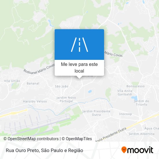 Rua Ouro Preto mapa