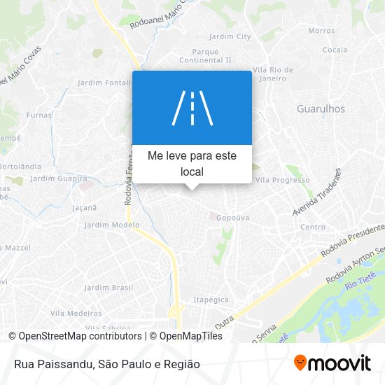 Rua Paissandu mapa