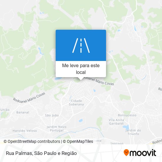 Rua Palmas mapa