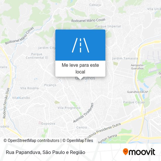 Rua Papanduva mapa