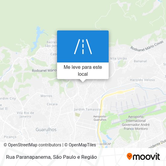 Rua Paranapanema mapa