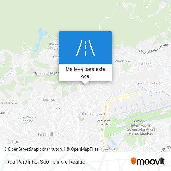 Rua Pardinho mapa