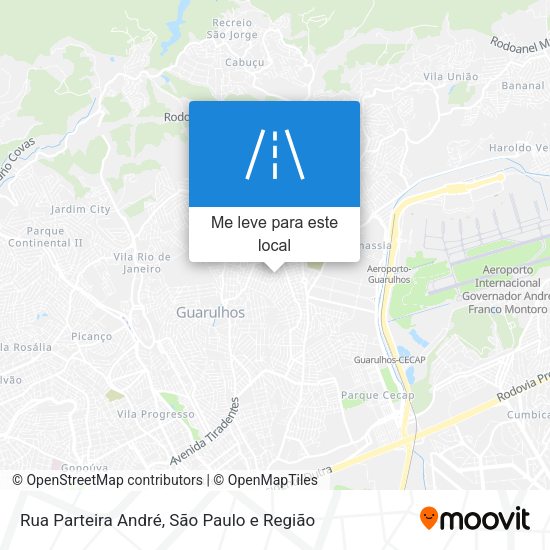 Rua Parteira André mapa