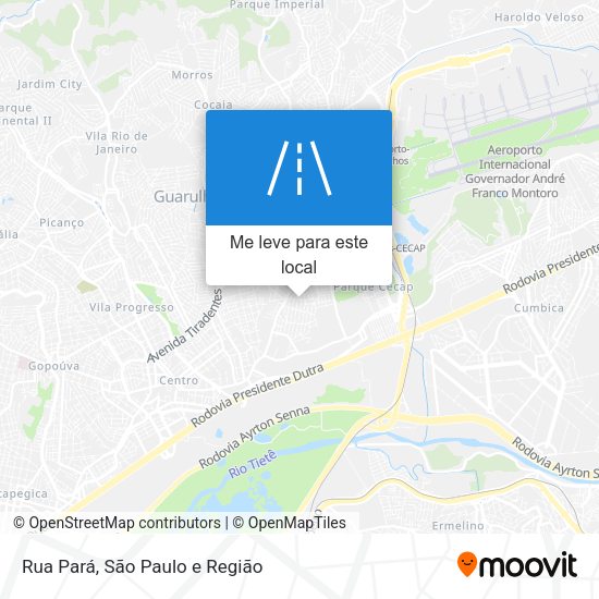 Rua Pará mapa