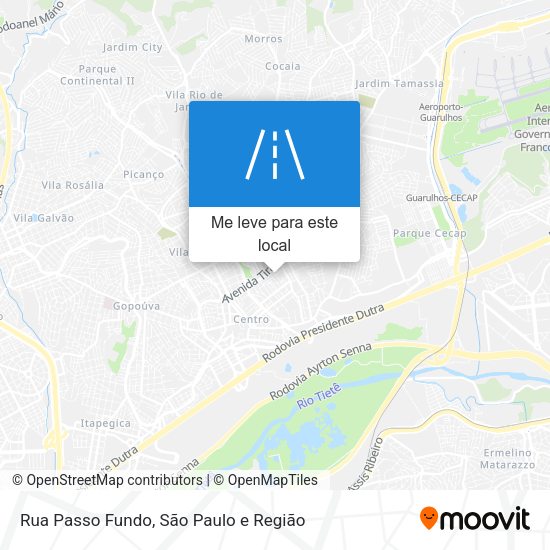Rua Passo Fundo mapa
