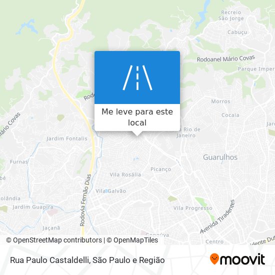 Rua Paulo Castaldelli mapa