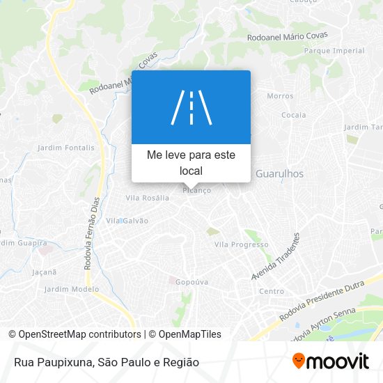 Rua Paupixuna mapa