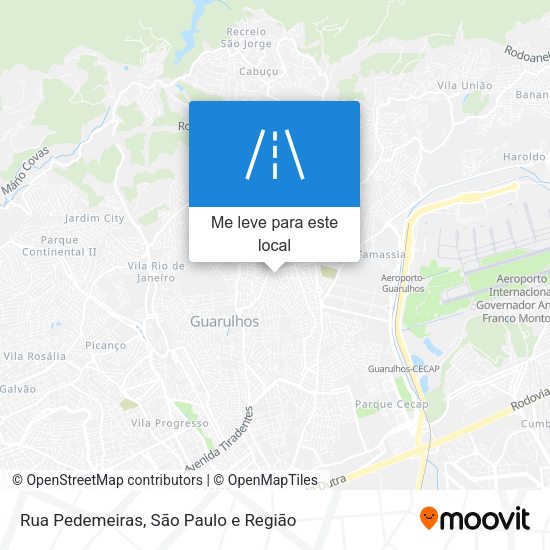 Rua Pedemeiras mapa