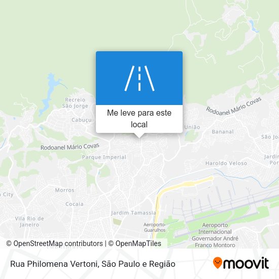 Rua Philomena Vertoni mapa
