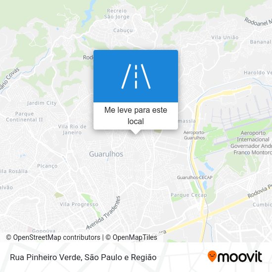 Rua Pinheiro Verde mapa