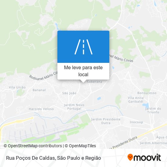 Rua Poços De Caldas mapa