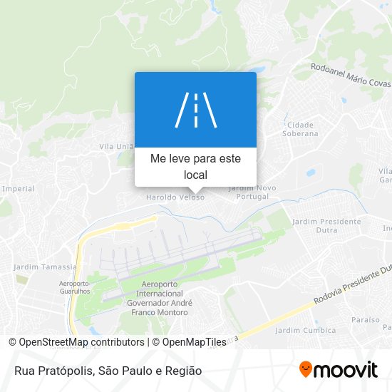 Rua Pratópolis mapa