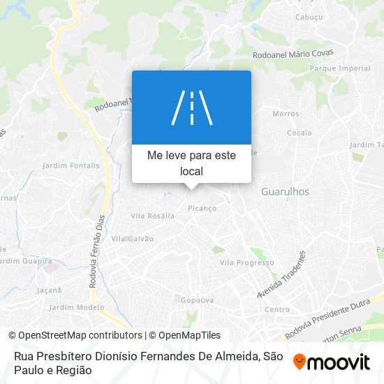 Rua Presbítero Dionísio Fernandes De Almeida mapa