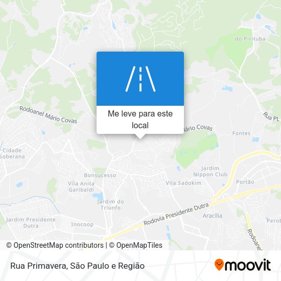 Rua Primavera mapa