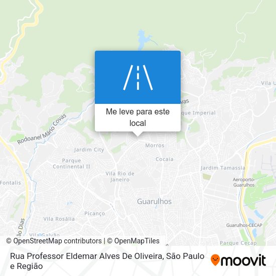Rua Professor Eldemar Alves De Oliveira mapa
