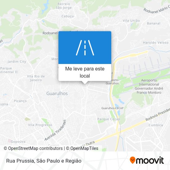 Rua Prussia mapa