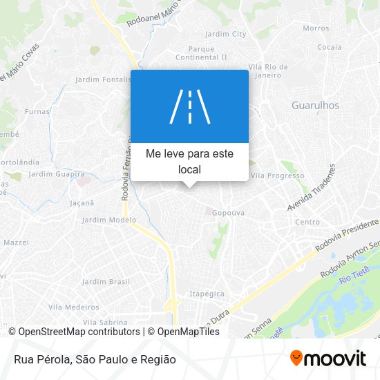 Rua Pérola mapa
