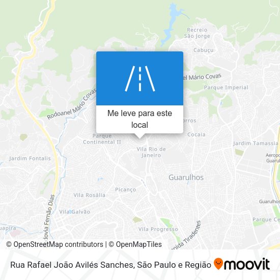 Rua Rafael João Avilés Sanches mapa