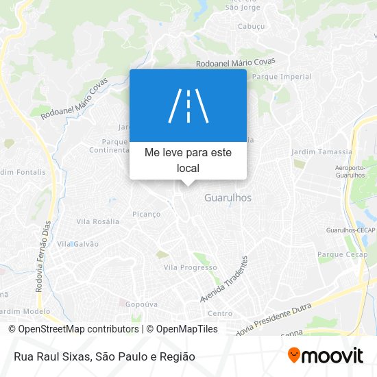 Rua Raul Sixas mapa