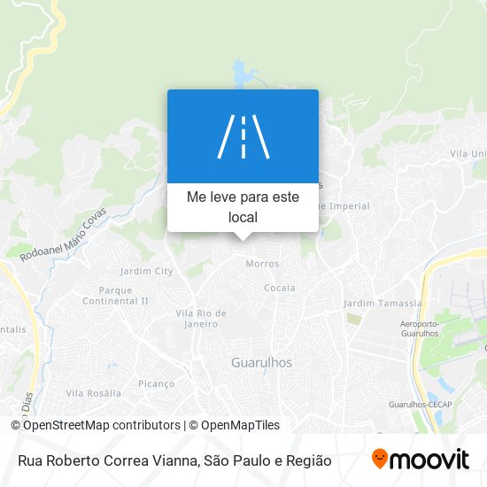 Rua Roberto Correa Vianna mapa