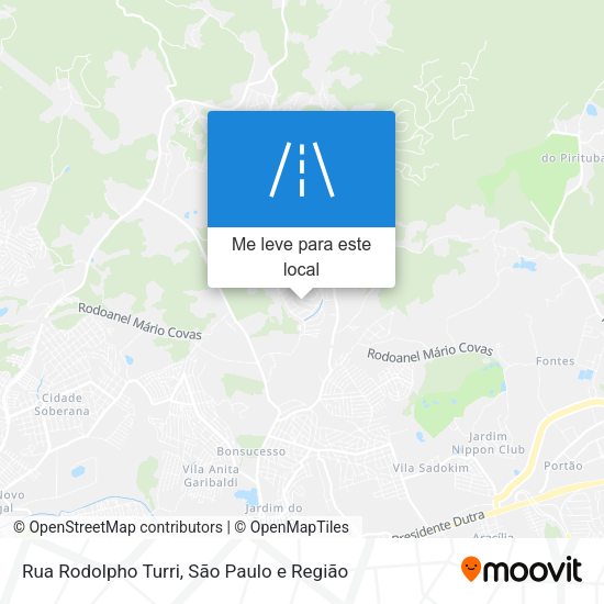 Rua Rodolpho Turri mapa