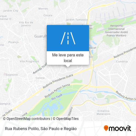 Rua Rubens Polilo mapa