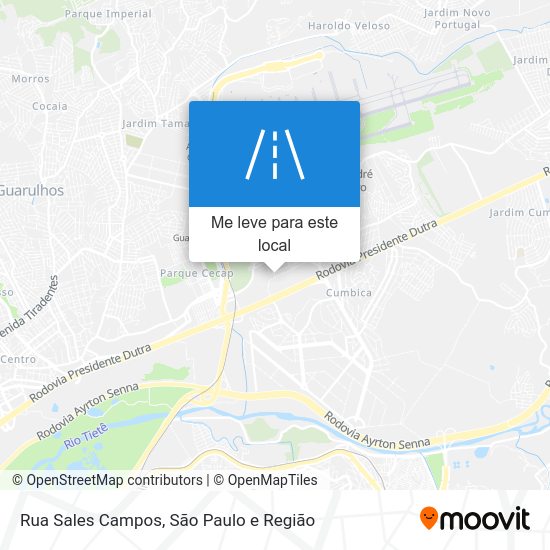 Rua Sales Campos mapa