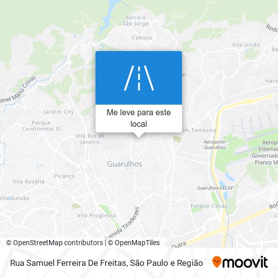 Rua Samuel Ferreira De Freitas mapa