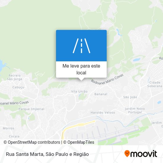 Rua Santa Marta mapa