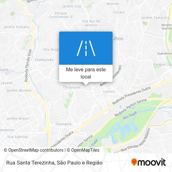 Rua Santa Terezinha mapa