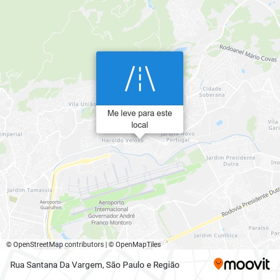 Rua Santana Da Vargem mapa