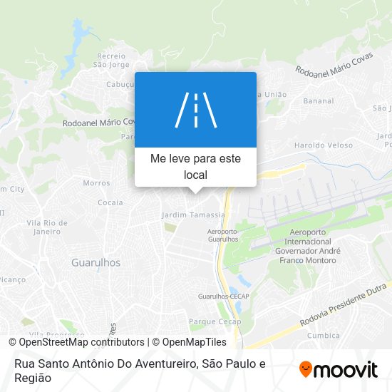 Rua Santo Antônio Do Aventureiro mapa