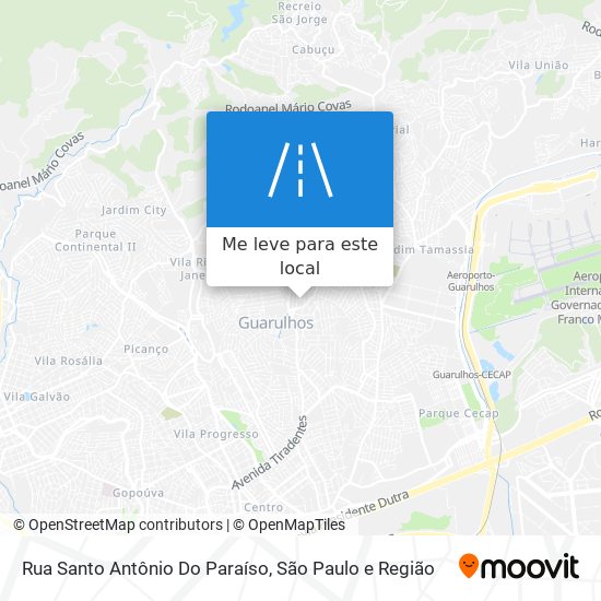 Rua Santo Antônio Do Paraíso mapa