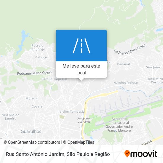Rua Santo Antônio Jardim mapa