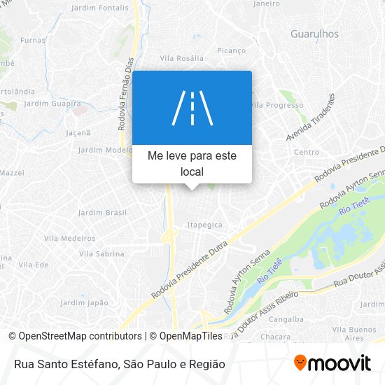 Rua Santo Estéfano mapa