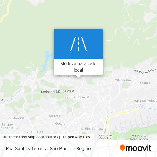 Rua Santos Teixeira mapa