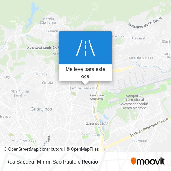 Rua Sapucaí Mirim mapa