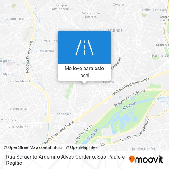 Rua Sargento Argemiro Alves Cordeiro mapa