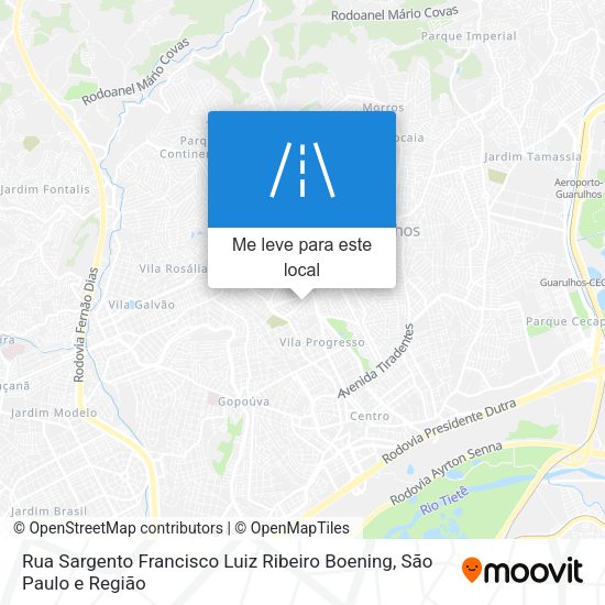 Rua Sargento Francisco Luiz Ribeiro Boening mapa